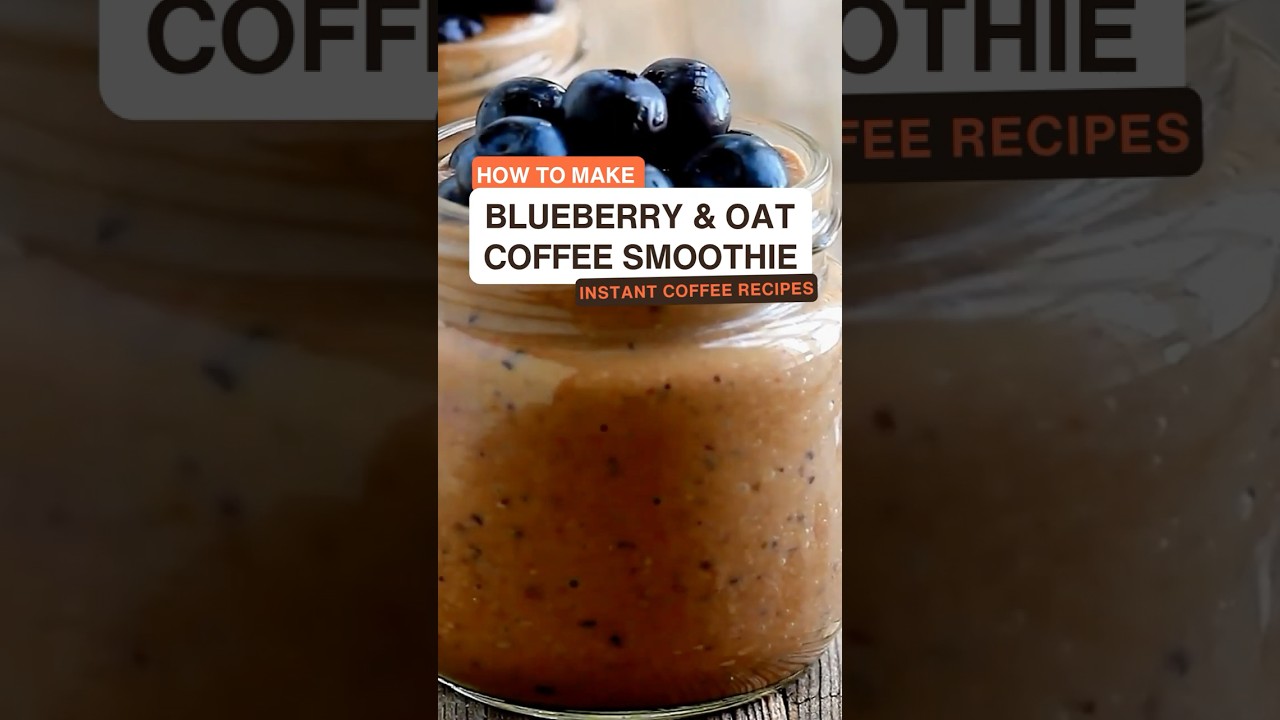 How to Make a Blueberry Oat Coffee Smoothie ☕🫐 | Easy Summer Coffee Drink