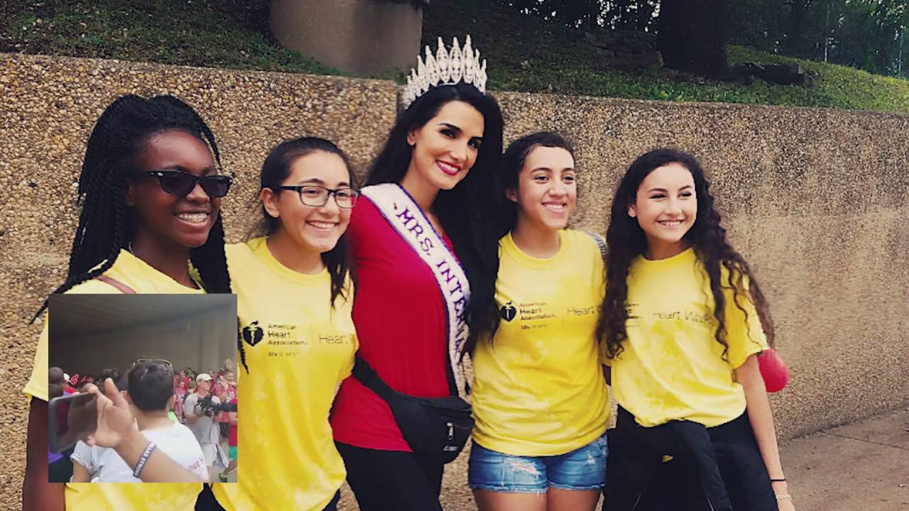 Mrs. International at the Dallas Heart Walk