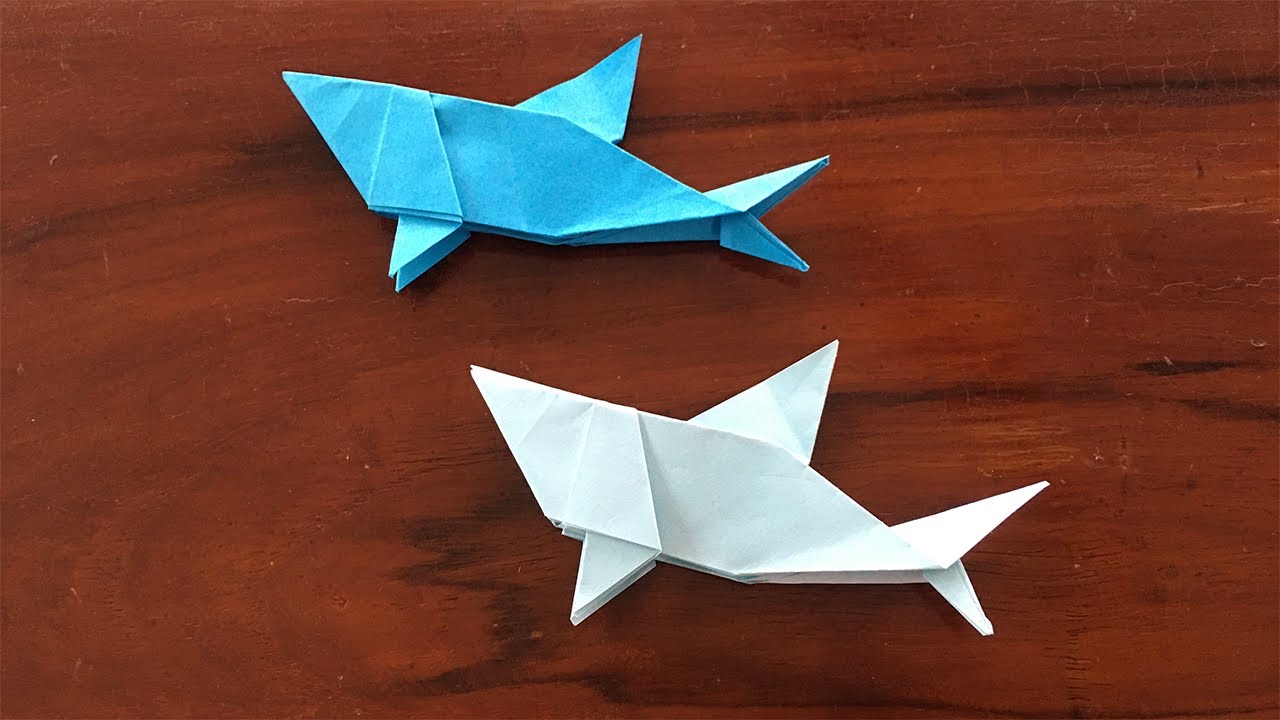 Cách Gấp Con Cá Mập Bằng Giấy - Hướng Dẫn Chi Tiết - Thùy Trang Handmade