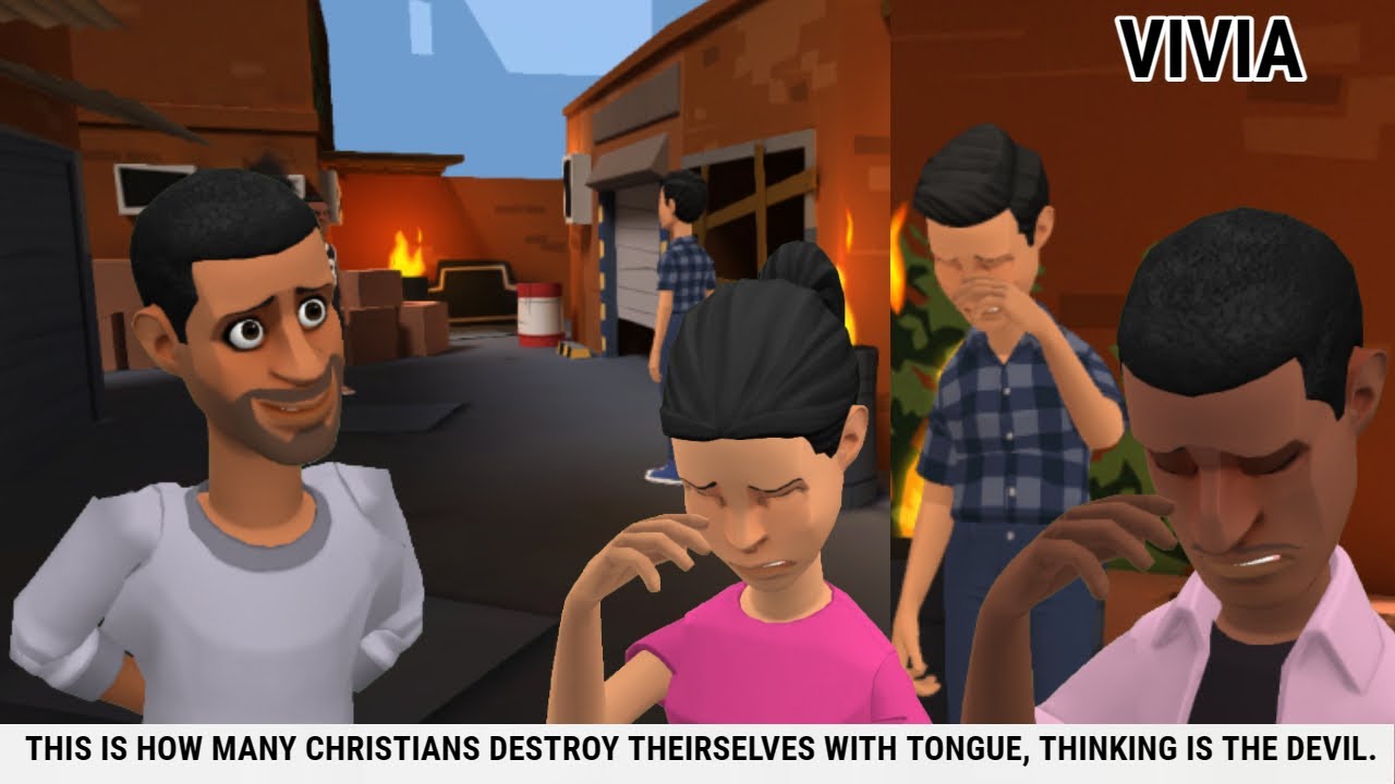 THIS IS HOW MANY CHRISTIANS DESTROY THEMSELVES WITH TONGUE, THINKING IS THE DEVIL. ANANIMATION