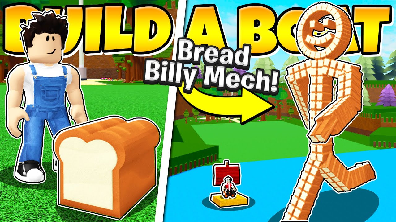 I Built A GIANT BREAD MECH In Build a Boat! *Destroy ANYTHING!*