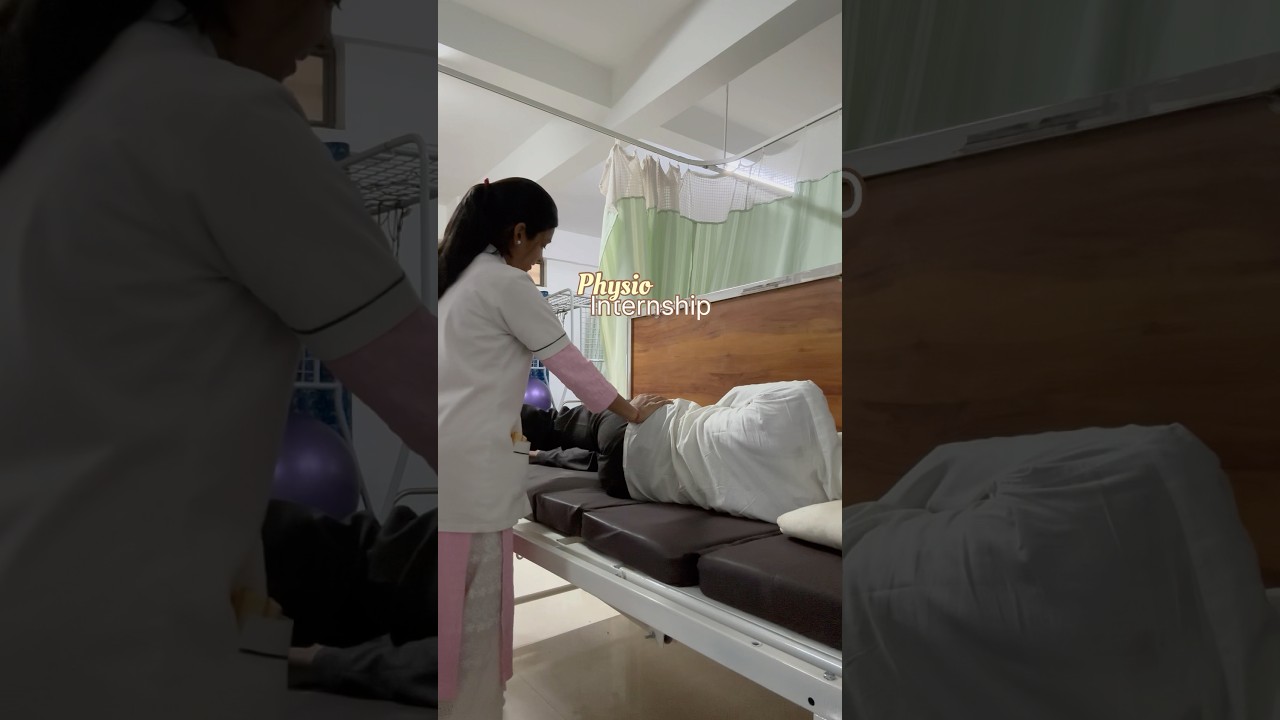Physio Internship| Minivlog🎀🩻 #bpt #physiotherapy #ytshorts #neet #bptcolleges #minivlog #asmr