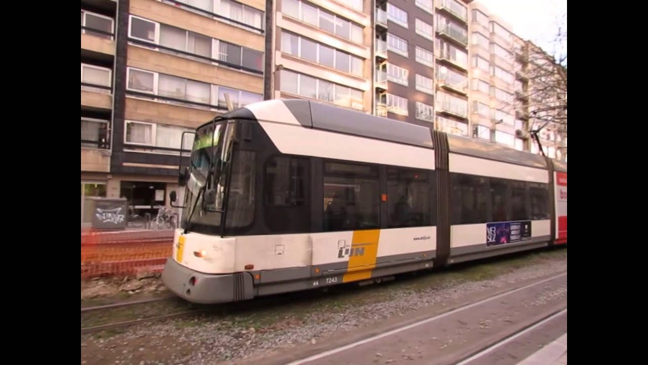 Video 1270 Antwerpen Trams and Action at Centraal Station, 26 Feb 2014