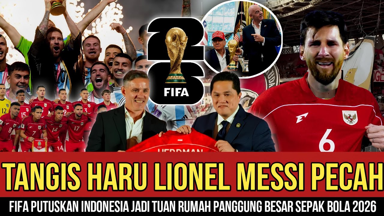 TANGIS HARU LIONEL MESSI PECAH‼️FIFA PUTUSKAN INDONESIA JADI TUAN RUMAH PANGUNG BESAR SEPAKBOLA 2026