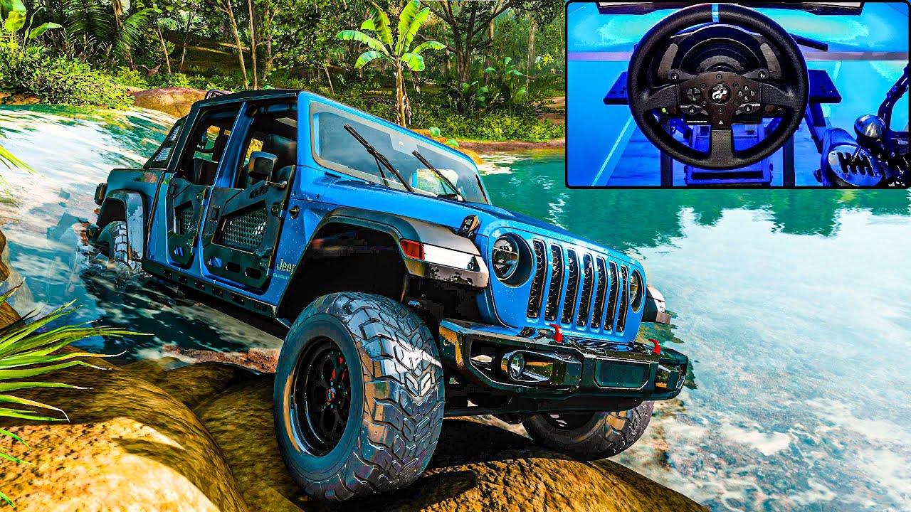 Jeep Gladiator Rubicon OFFROAD | Forza Horizon 5 | Thrustmaster T300 | Wheel + Shifter Gameplay 4K |