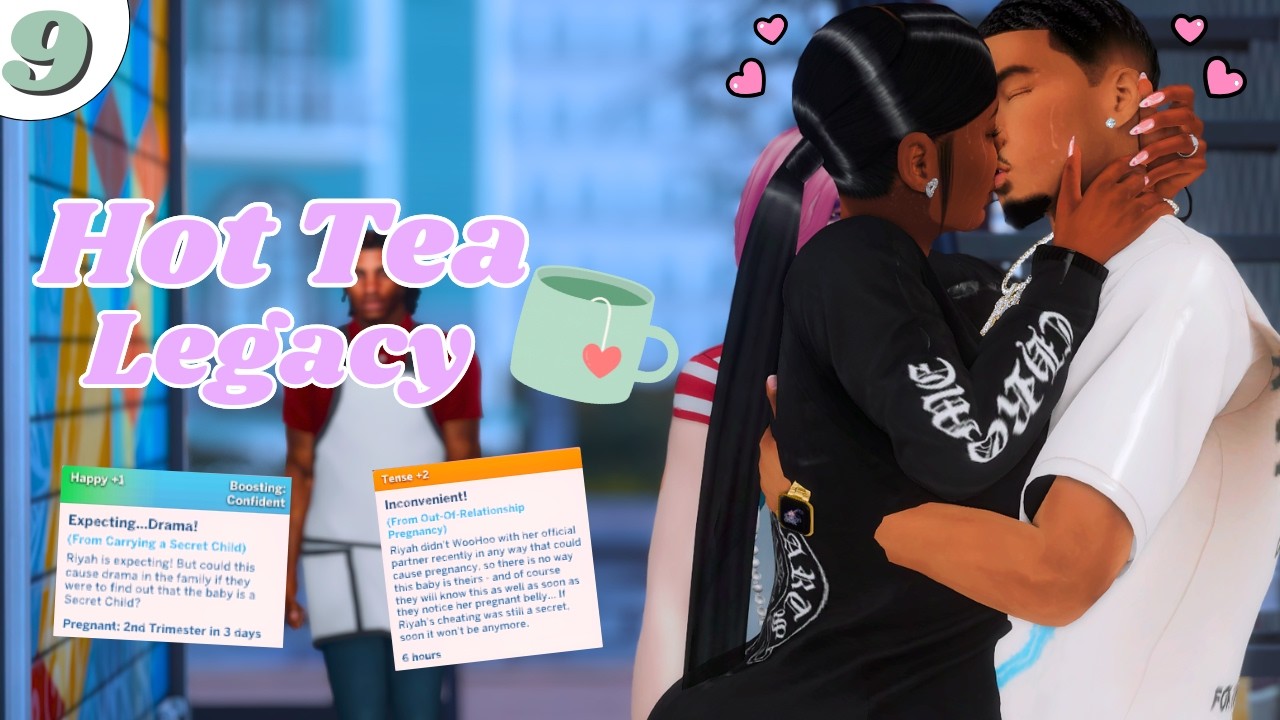 My Husband Can’t Find Out 😭 | Hot Tea Legacy Challenge ☕ Ep.9 | Sims 4 Let’s Play