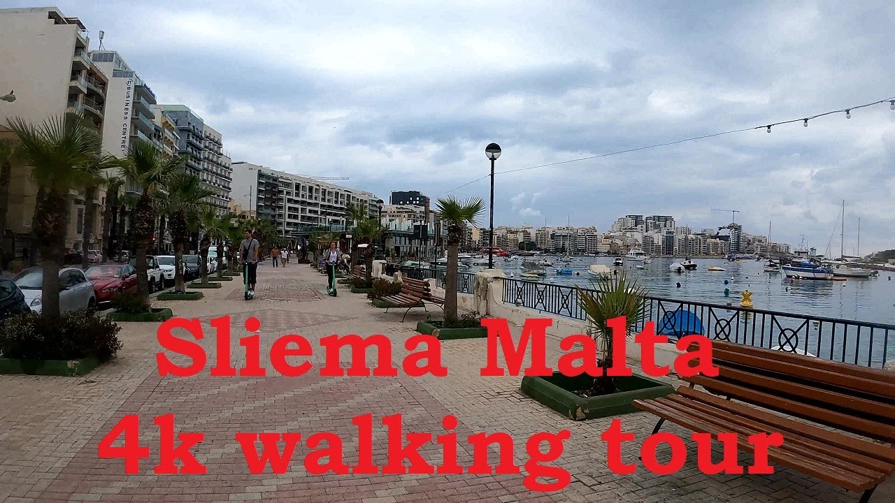 🇲🇹 Explore Sliema Malta: A 4k walking tour