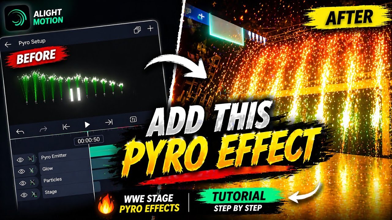Концепт сцены WWE 🎇 | Учебное пособие по Alight Motion