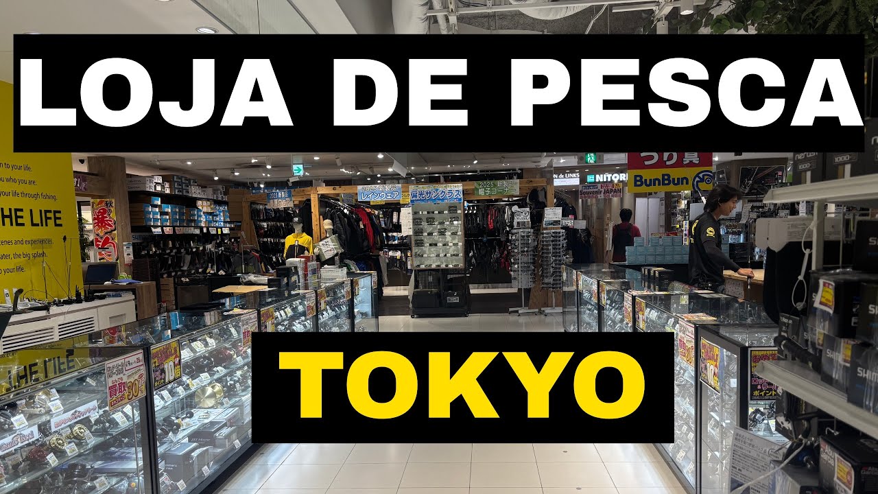 Conhe&ccedil;a uma loja de pesca em Tokyo, Jap&atilde;o.#pescaria