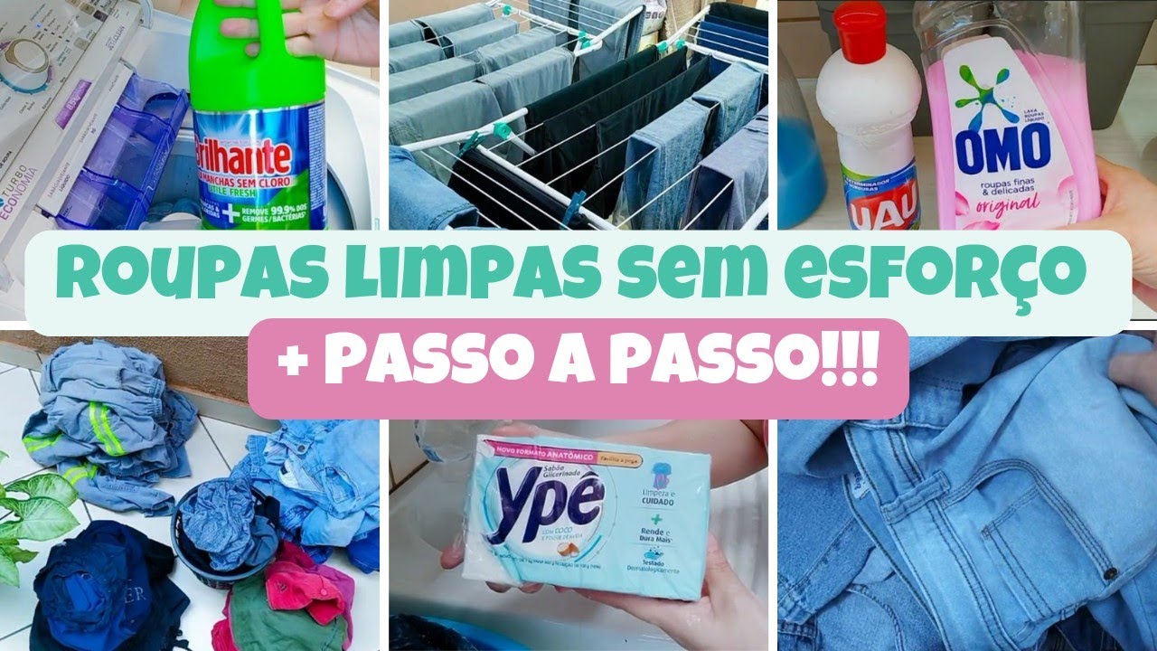 ROTINA DE CUIDADOS COM AS ROUPAS FIQUEI 15 DIAS SEM LAVAR +DICAS INCRÍVEL|ROUPAS LIMPAS SEM ESFORÇOS