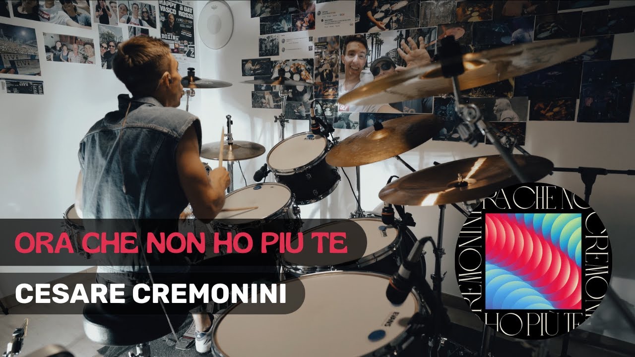 CESARE CREMONINI - ORA CHE NON HO PIU TE - Drum Cover @cesarecremoninimusic
