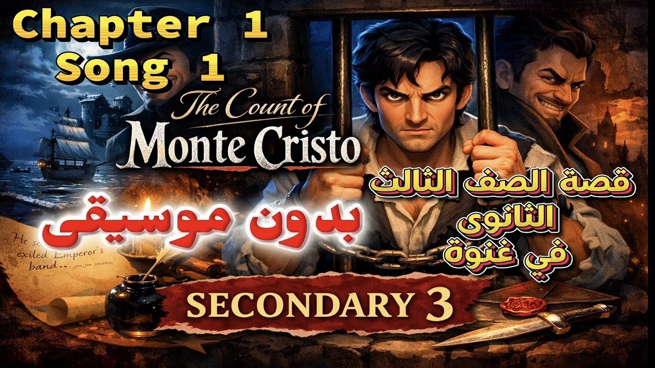 بدون موسيقى قصة الصف الثالث الثانوى في غنوه الفصل الأول الغنوه الأولى The Count of Monte Cristo Ch1 