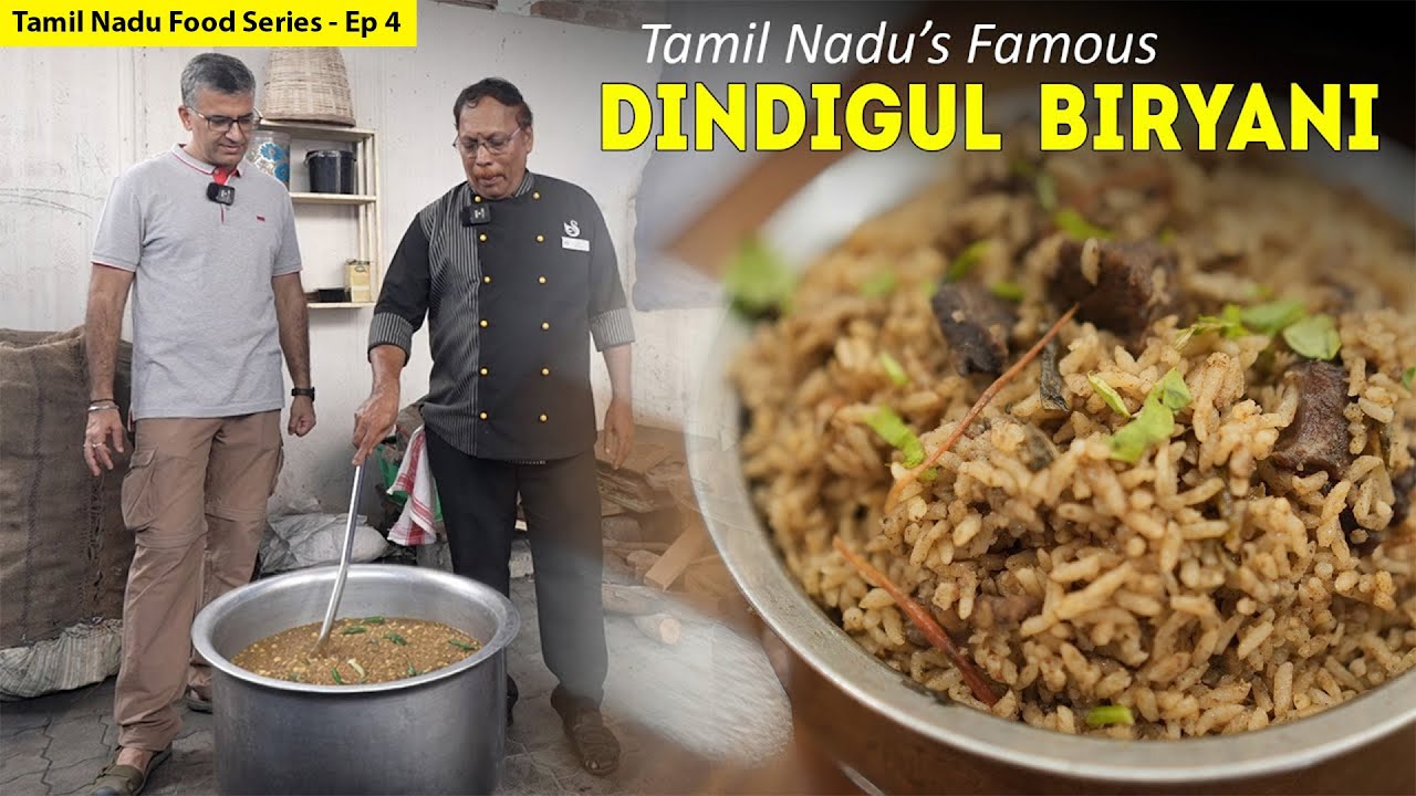 World Famous DINDIGUL BIRYANI in Tamil Nadu l Making & Tasting l Mutton Biryani + Mutton Curry Soru