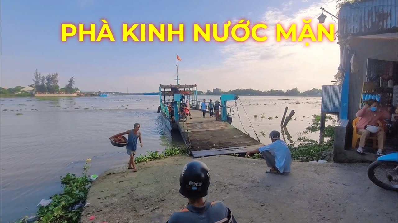 Cù lao Long Hựu, Phà Kinh Nước Mặn từ Chợ Kinh đến xã Đông Thạnh, ngắm phong cảnh miền quê sông nước