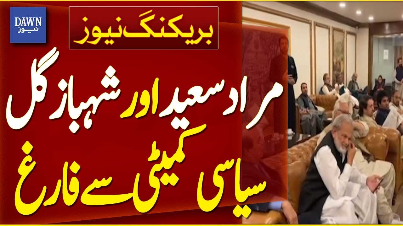 Murad Saeed and Shahbaz Gill Removed from PTI Political Committee | Breaking News | Dawn News