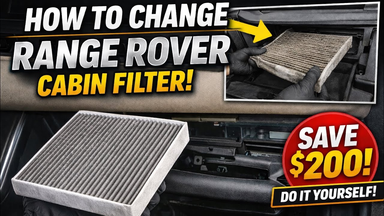 Как заменить салонный воздушный фильтр Range Rover (пошаговая инструкция своими руками) — сэконом...