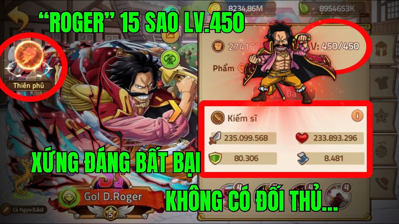 HUYỀN THOẠI HẢI TẶC - SỨC MẠNH MAXPING CỦA VUA HẢI TẶC 