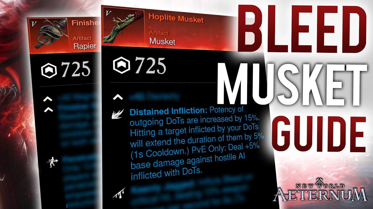 INSANE BLEED MUSKET RAPIER BUILD GUIDE PVP & PVE - New World Aeternum [OUTDATED CHECK DESCRIPTION]