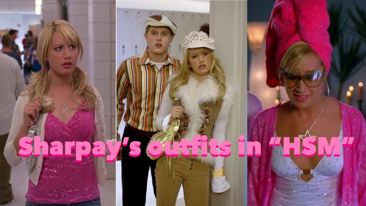 Sharpay’s outfits in all of the “High School musical” movies ✨