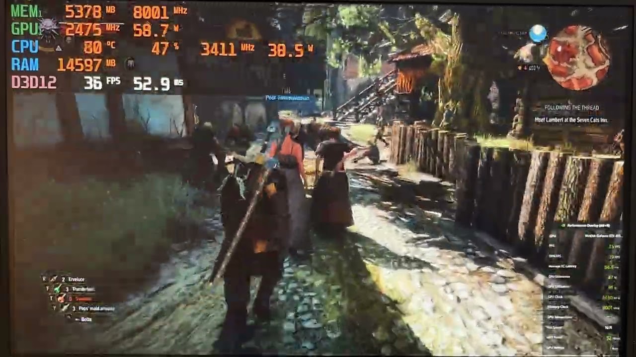 RTX 4050 The Witcher 3 Next-Gen Frame Generation