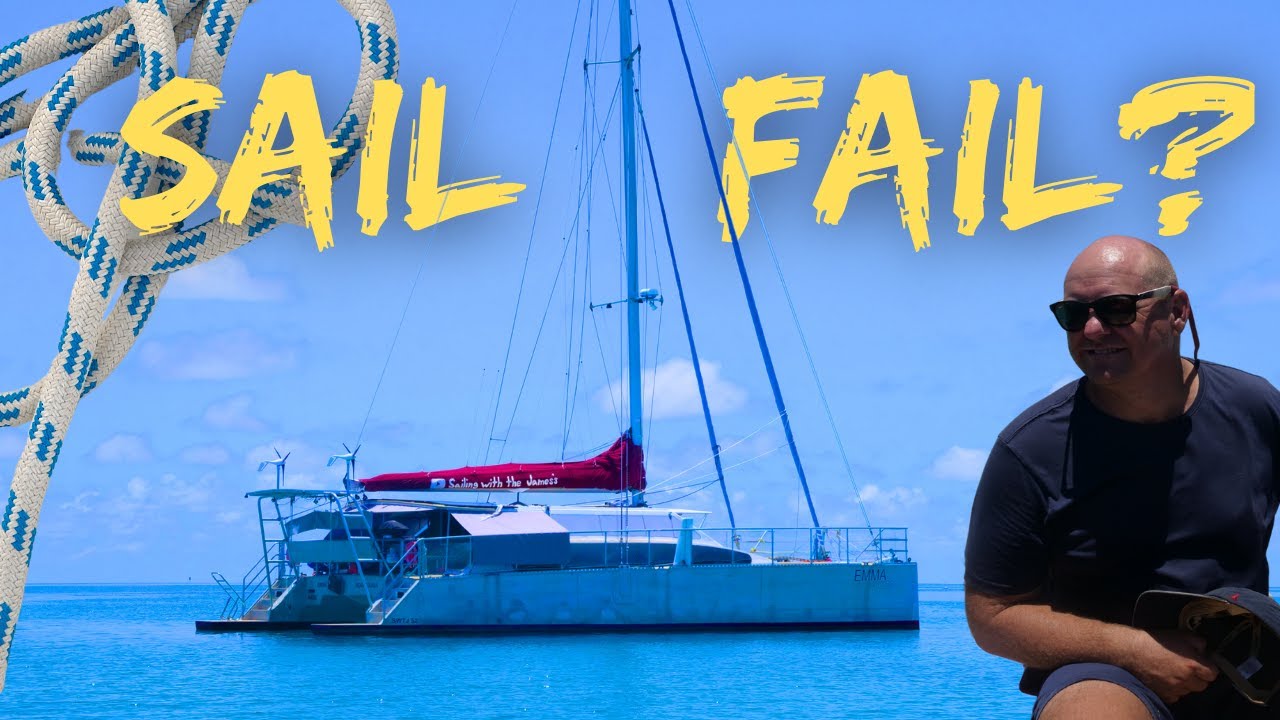 SAIL FAIL?? A Day of Surprises - REEF, BROKEN BITS & BILGE ALARM | Sailing with the James's (Ep.122)