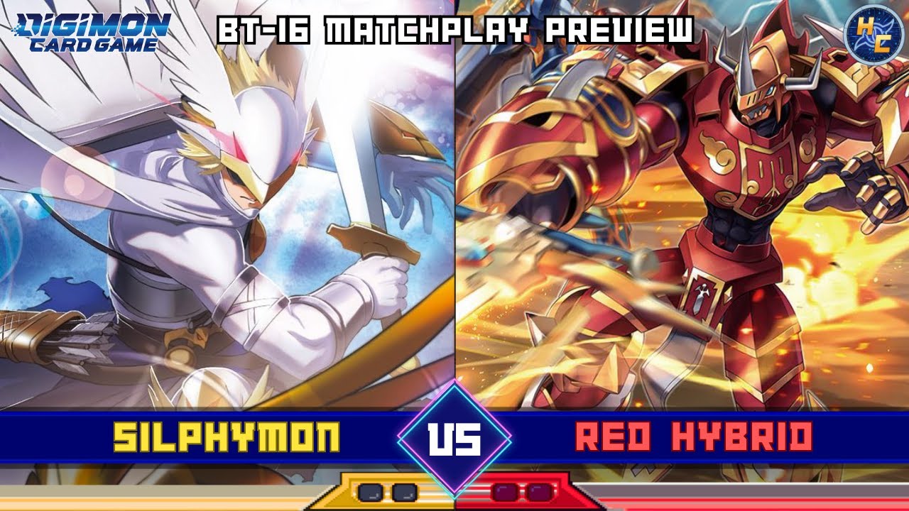 Silphymon vs Red Hybrid -- BT-16 Matchplay Preview