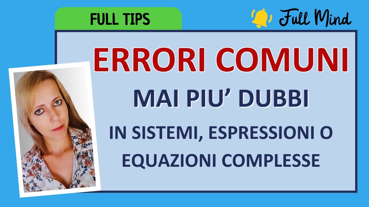 TRUCCO e CONSIGLIO importante per lo svolgimento di esercizi complessi!