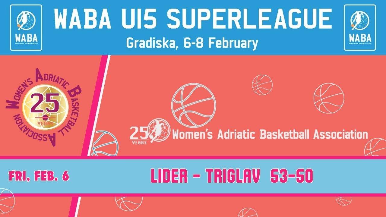 2025-26 WABA U15 Superleague: Lider-Triglav 06/02 (15.00 CET)