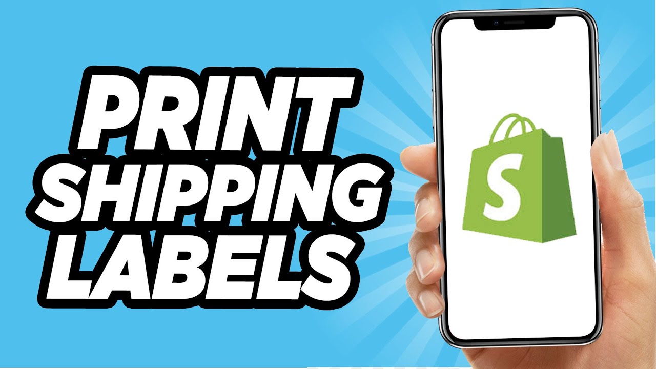 How To Print Shipping Labels On Shopify (EASY!)