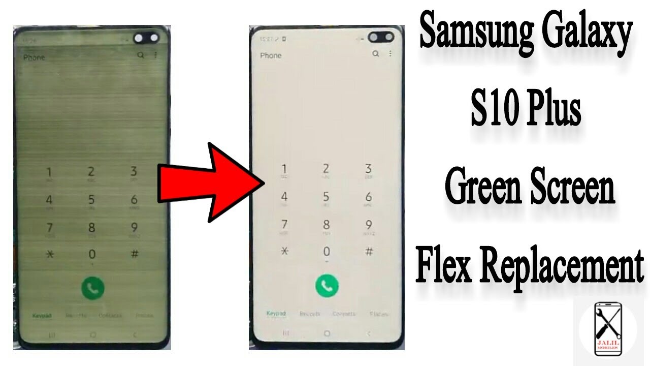 Lines/Green Screen On Samsung S10 Plus Flex Cable Replacement | Jalil Mobiles |