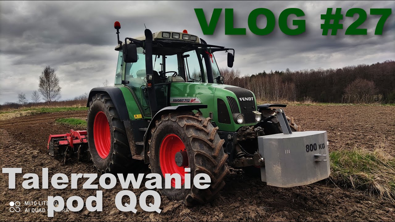 VLOG #27 - Talerzowanie uwroci pod QQ / Fendt Vario 712