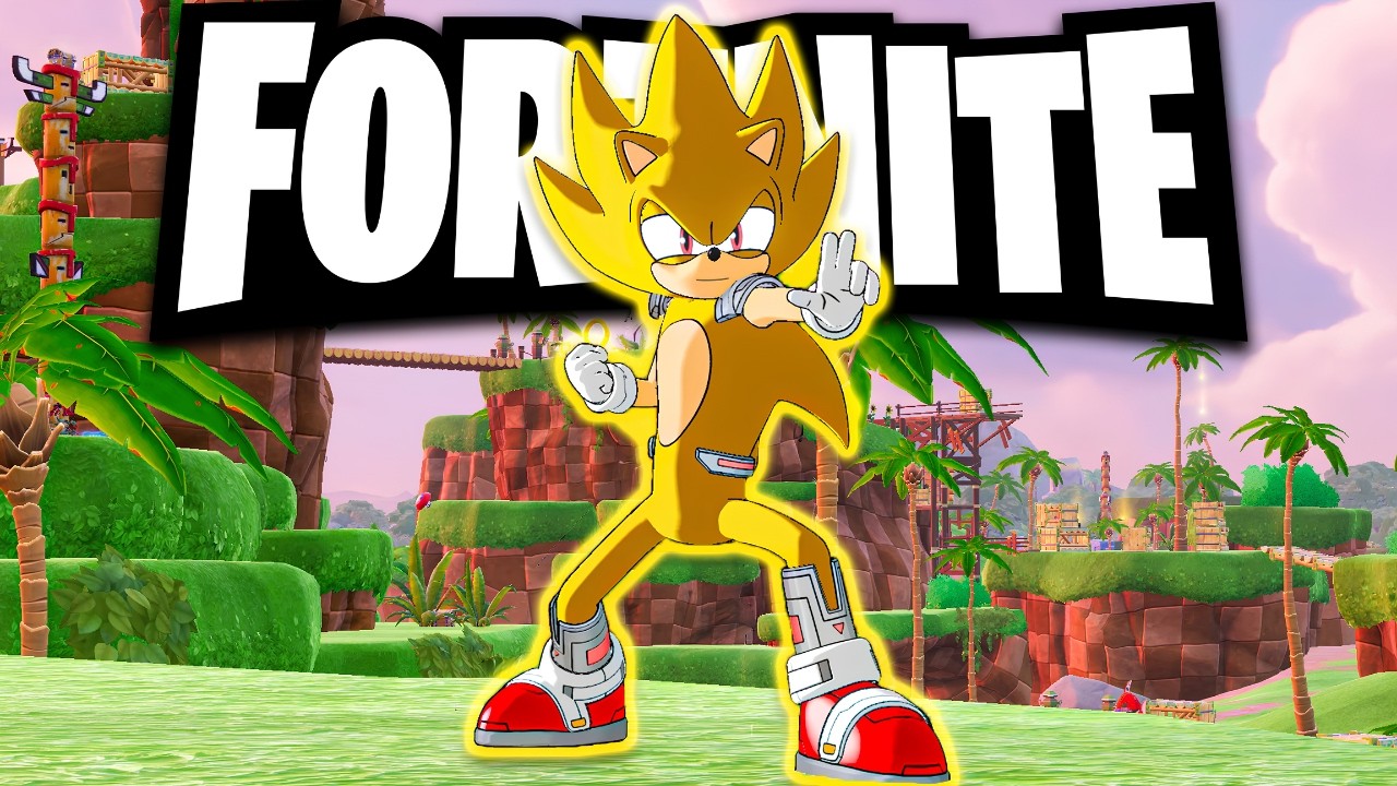 I AM THE SUPER SONIC HERO IN FORTNITE