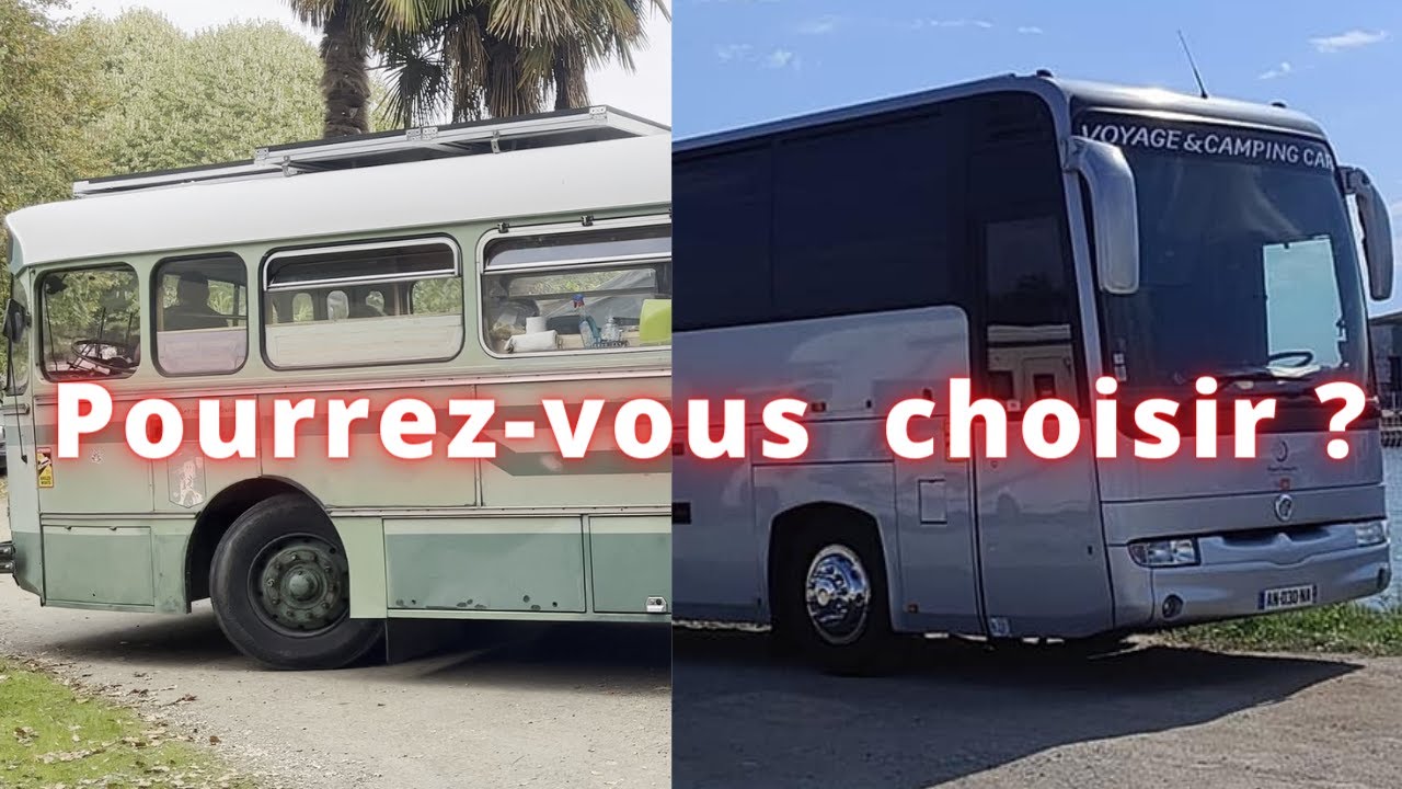 Bus aménagé ancien et récent @Voyage & Camping car