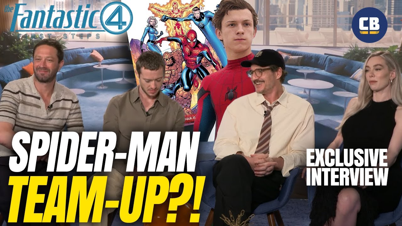 The Fantastic Four Cast Talk Spider-Man Team Ups, Reed vs Tony Stark! - Pedro Pascal, Vanessa Kirby