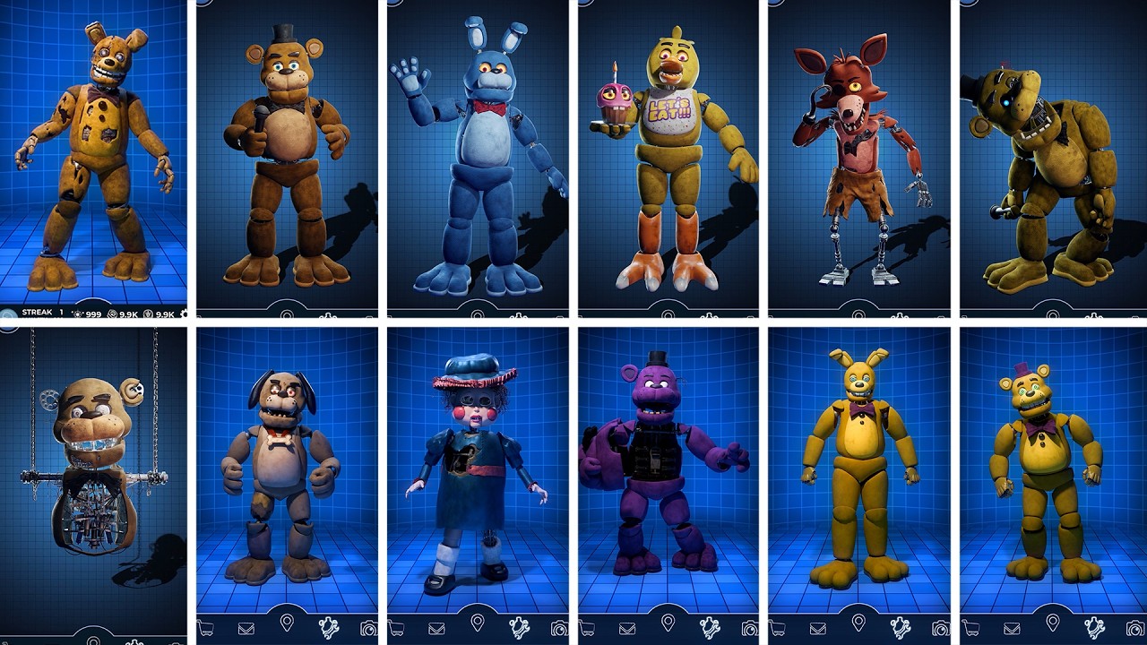 FNAF Movie Animatronics Jumpscare & Workshop Animations
