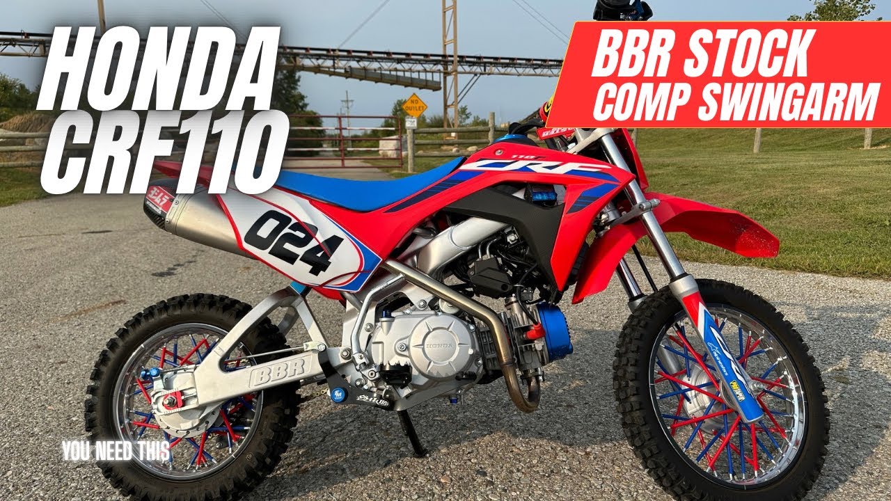 BBR Stock Comp Signature Swingarm Install on Honda CRF110