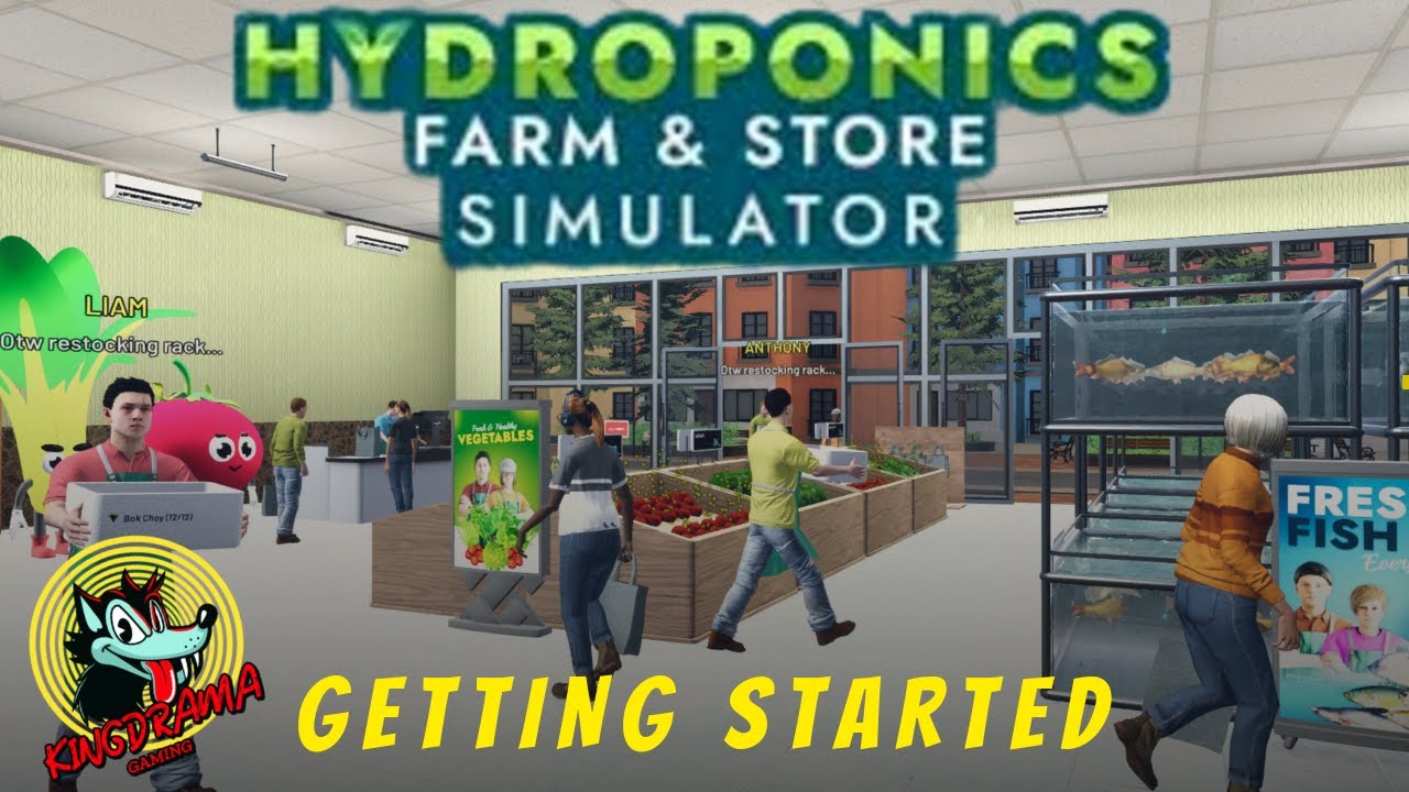 Hydroponics Farm & Store Simulator - Starting First Two Chapters - Easy Fun Relaxing Game