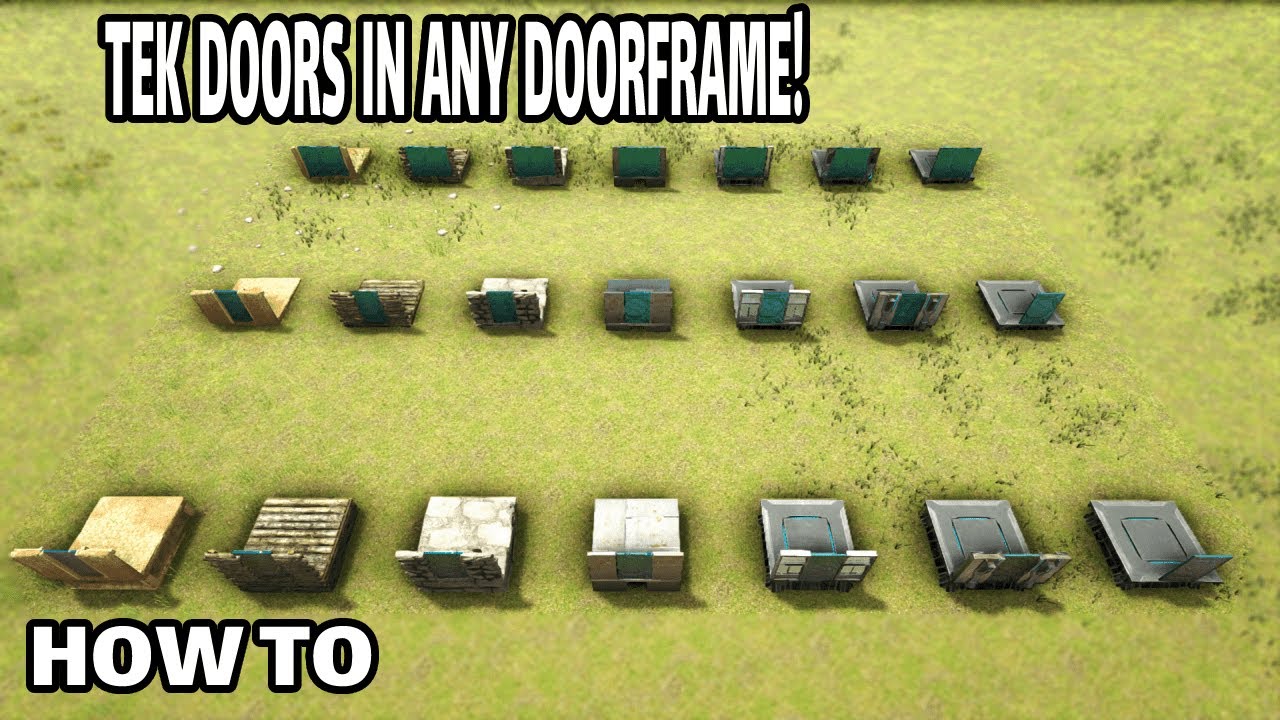 ARK: How To Put Tek Doors Into Any Doorframe!