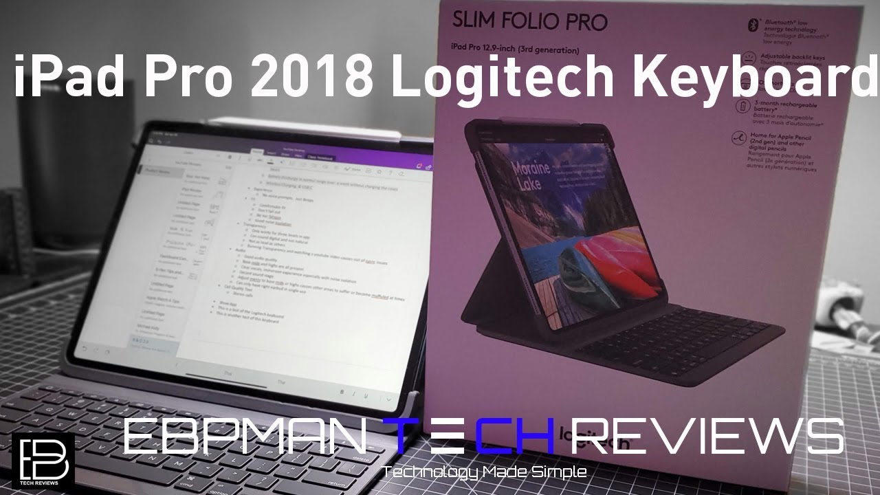 Best iPad Pro 2018 Smart Keyboard Case | Logitech Slim Folio Pro
