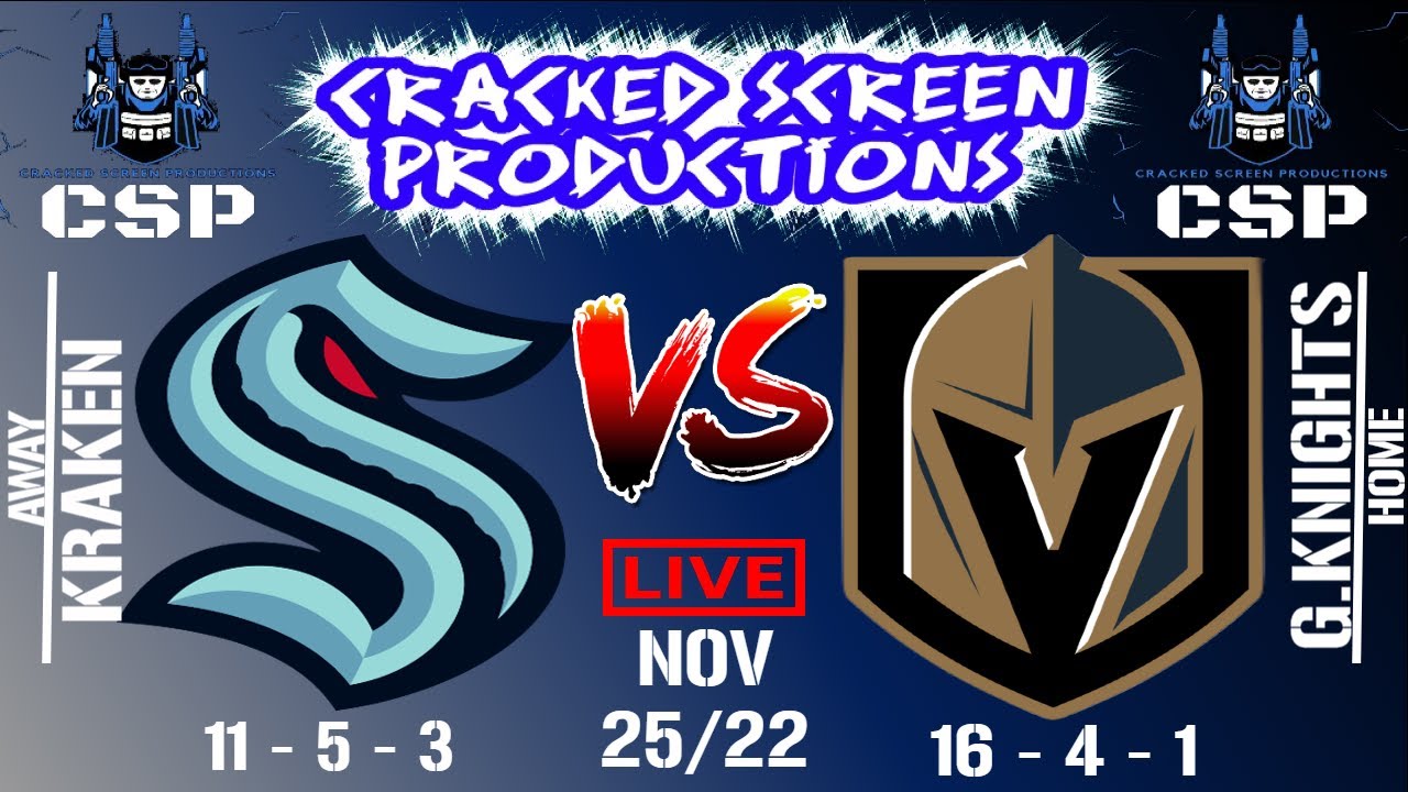 NHL 🔴ALL GAMES LIVE🔴 Seattle Kraken  at Vegas Golden Knights Nov/25/22 Full Game Reaction