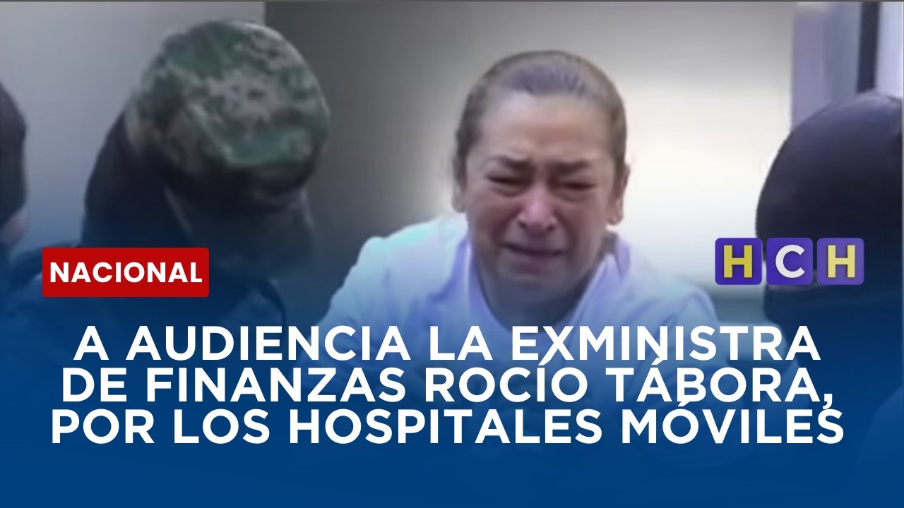 A audiencia la exministra de Finanzas Rocío Tábora, por los Hospitales Móviles