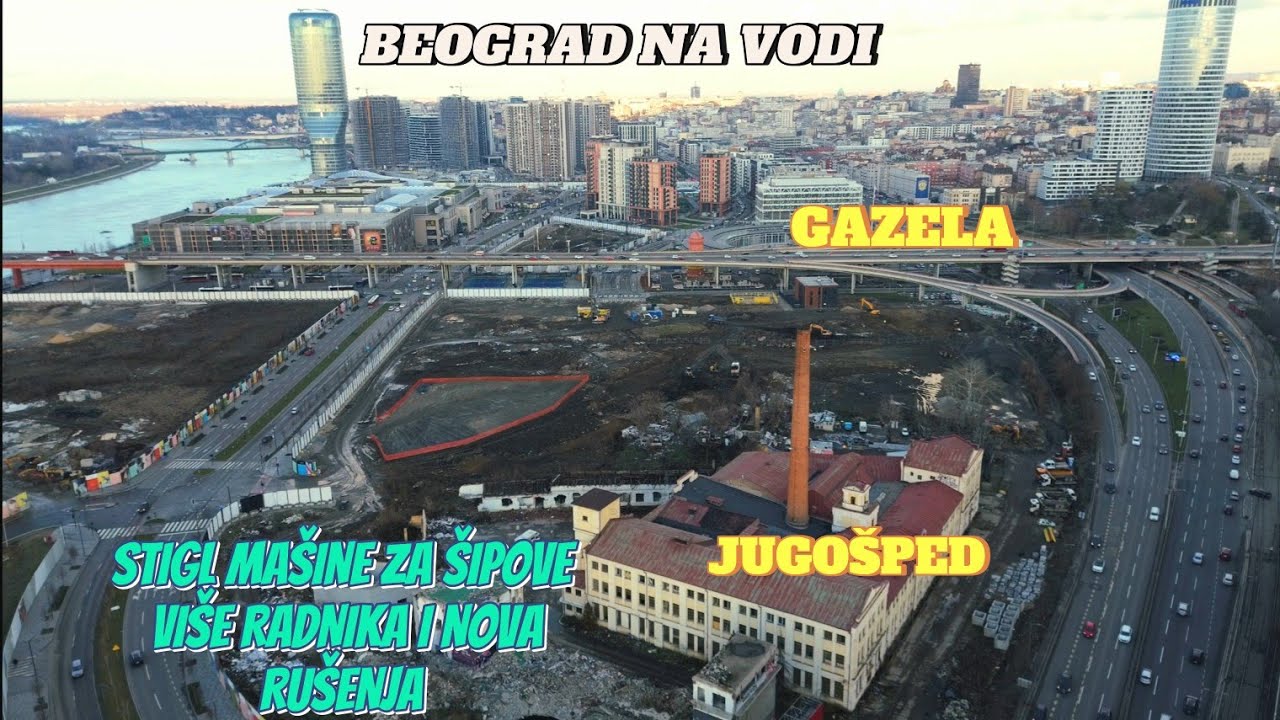 Beograd na vodi stižu mašine za šipove kod Gezele,veći broj radnika kod Jugošpeda uz nova rušenja