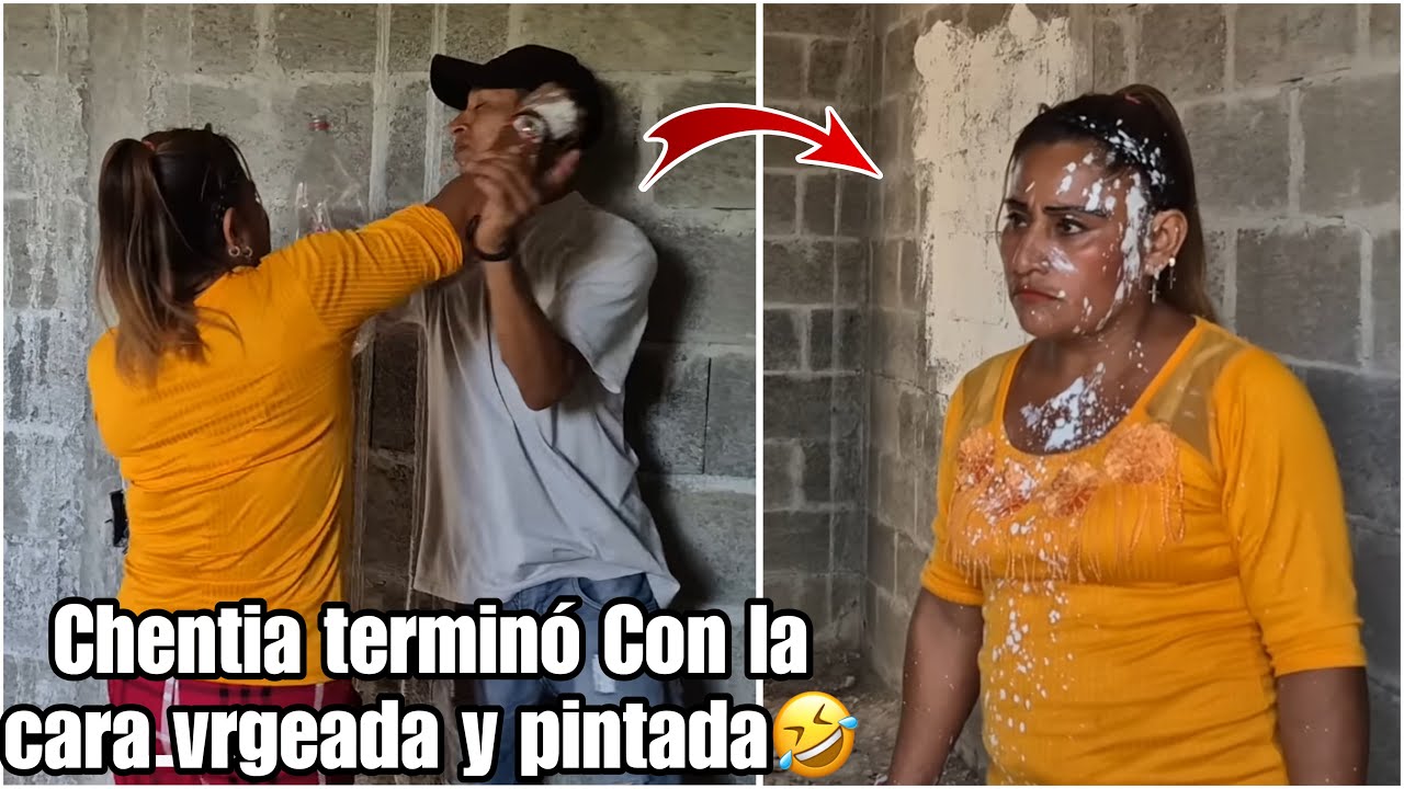 Chentia terminó peor que payaso/Raul le tiró toda la pintura en la cara/ella remató con Trucha😡