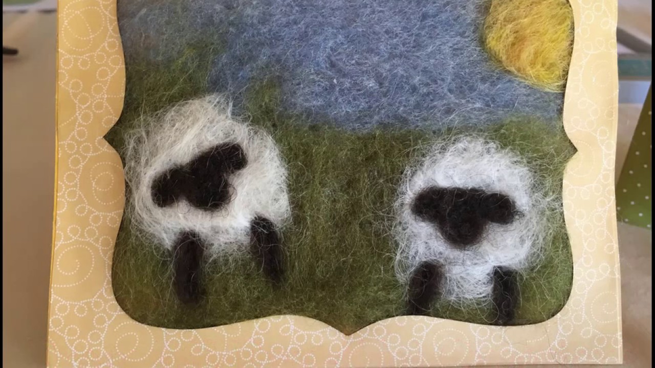 Needle Felted Greeting Card