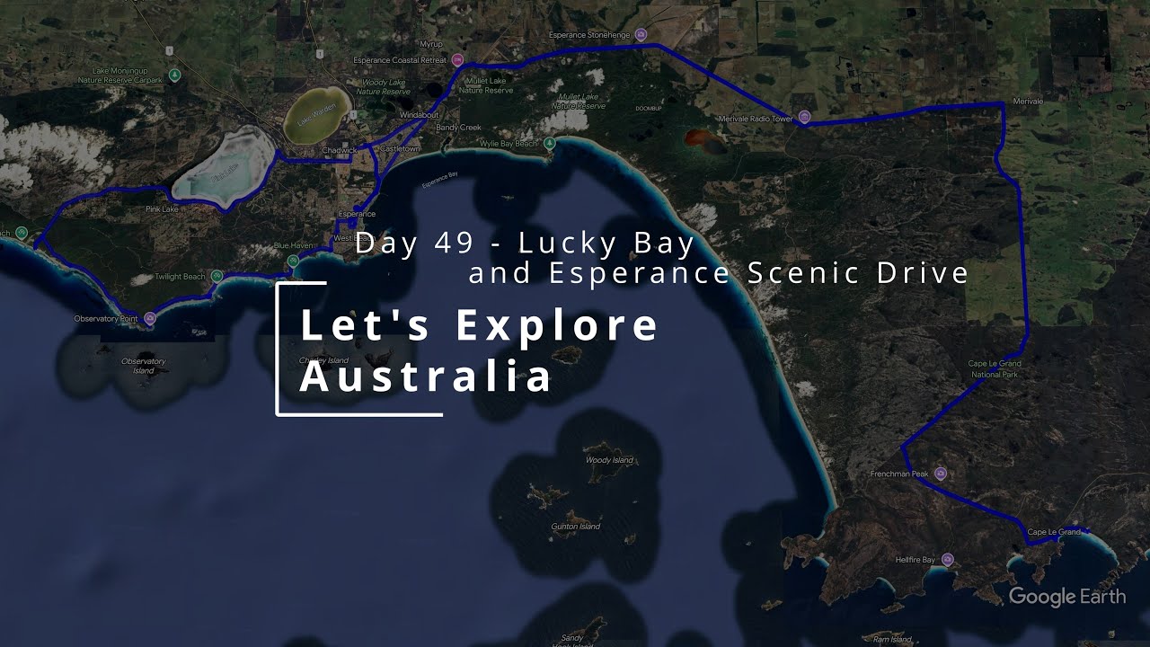 Let's Explore Australia - The Big Lap - Day 049 - Lucky Bay and Esperance Tourist Way