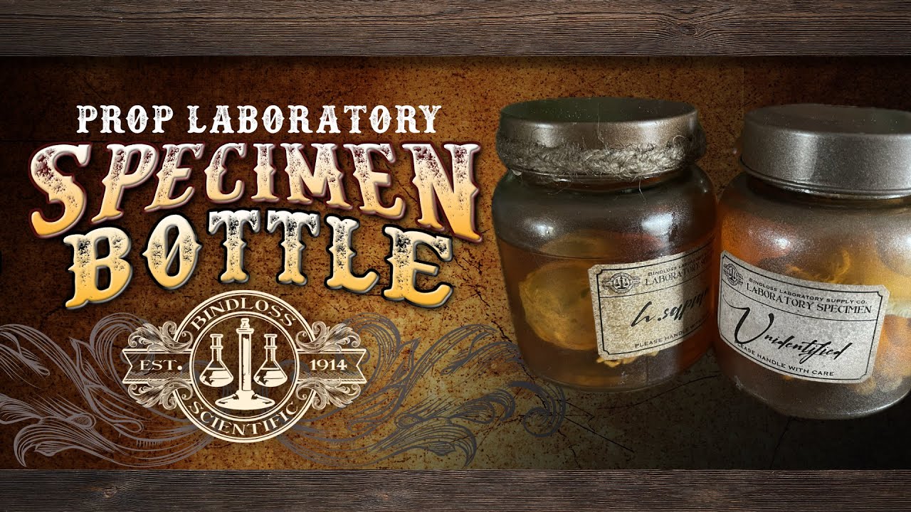 Classic Laboratory Specimen Bottle Tutorial with free labels!
