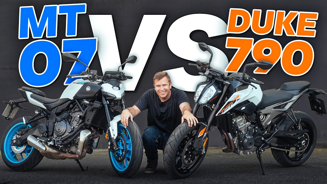 KTM DUKE 790 2025 VS YAMAHA MT07 Y-AMT 2025