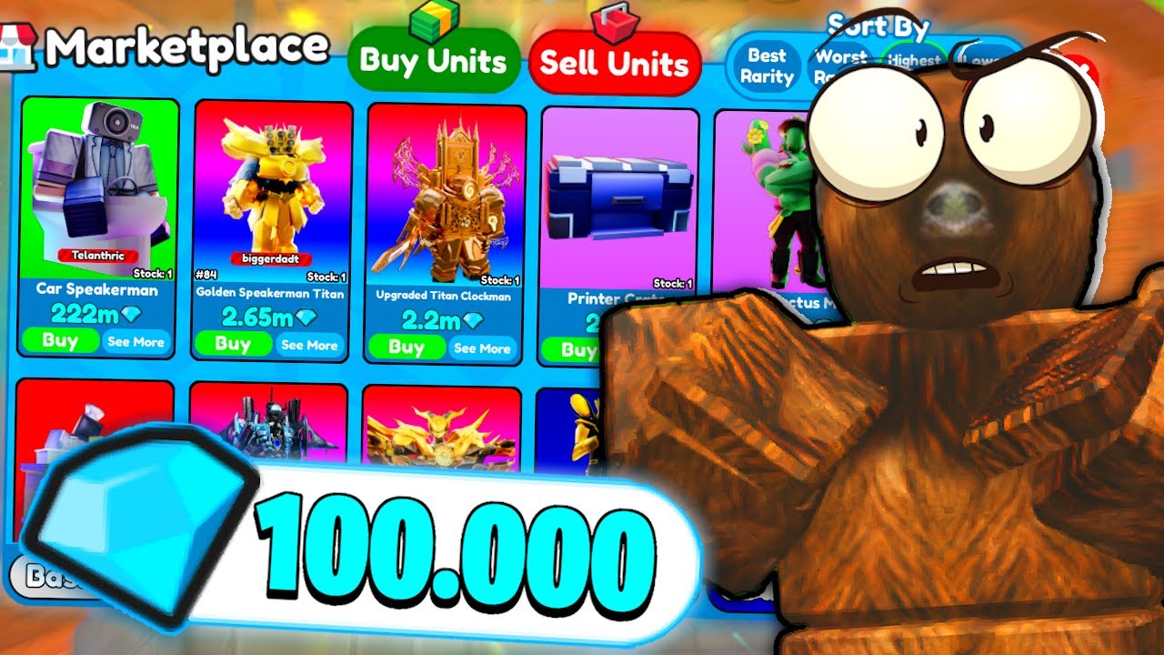 💸 ИНВЕНТАРЬ ЗА 100.000 ГЕМОВ vs ENDLESS MODE в Toilet Tower Defense!