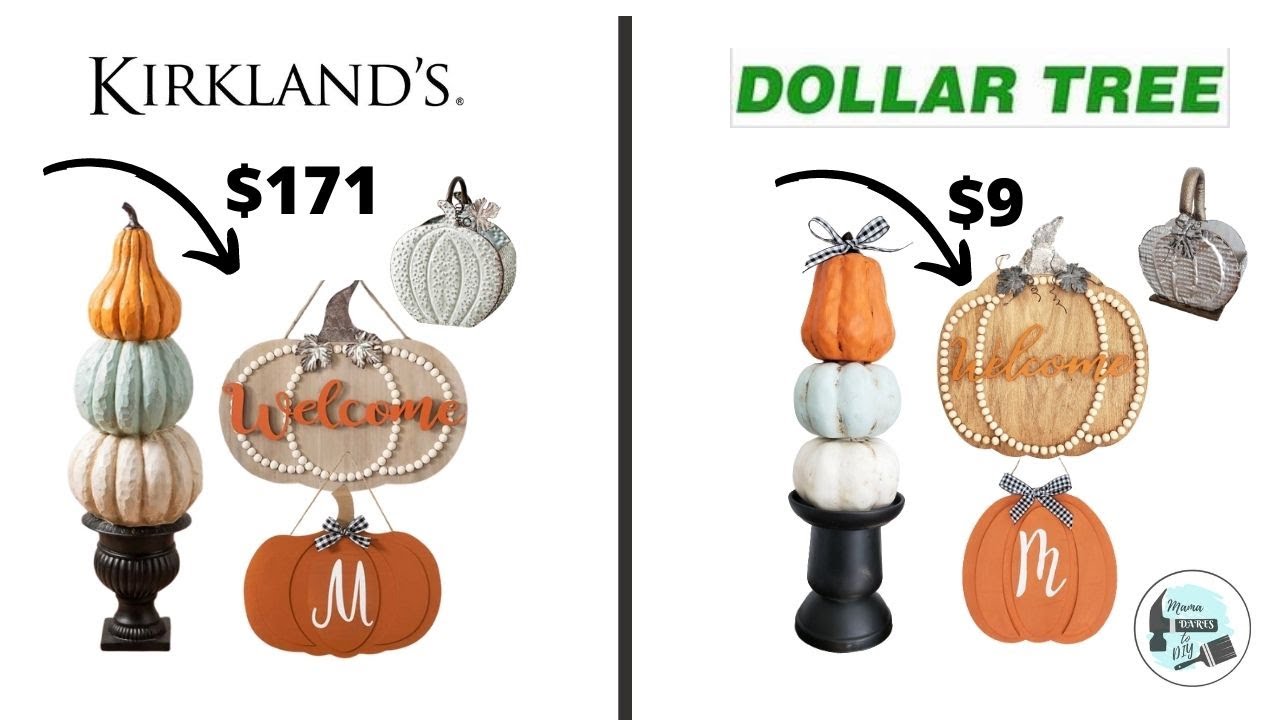 AMAZING!! 4 Mind Blowing Kirklands Dupes for Fall | Dollar Tree DIYs | High End Fall Decor 2020