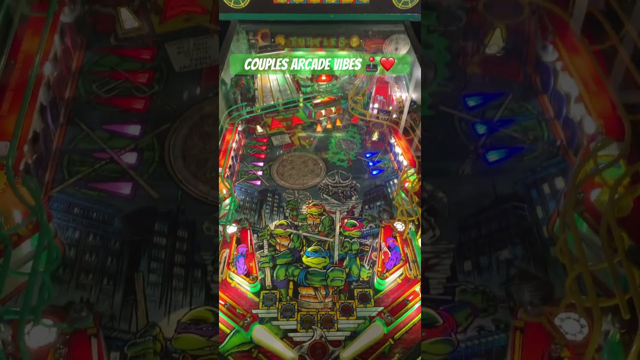 Throwback Fun! Vintage Ninja Turtles Pinball Machine 🕹️ | Couples Arcade Adventure